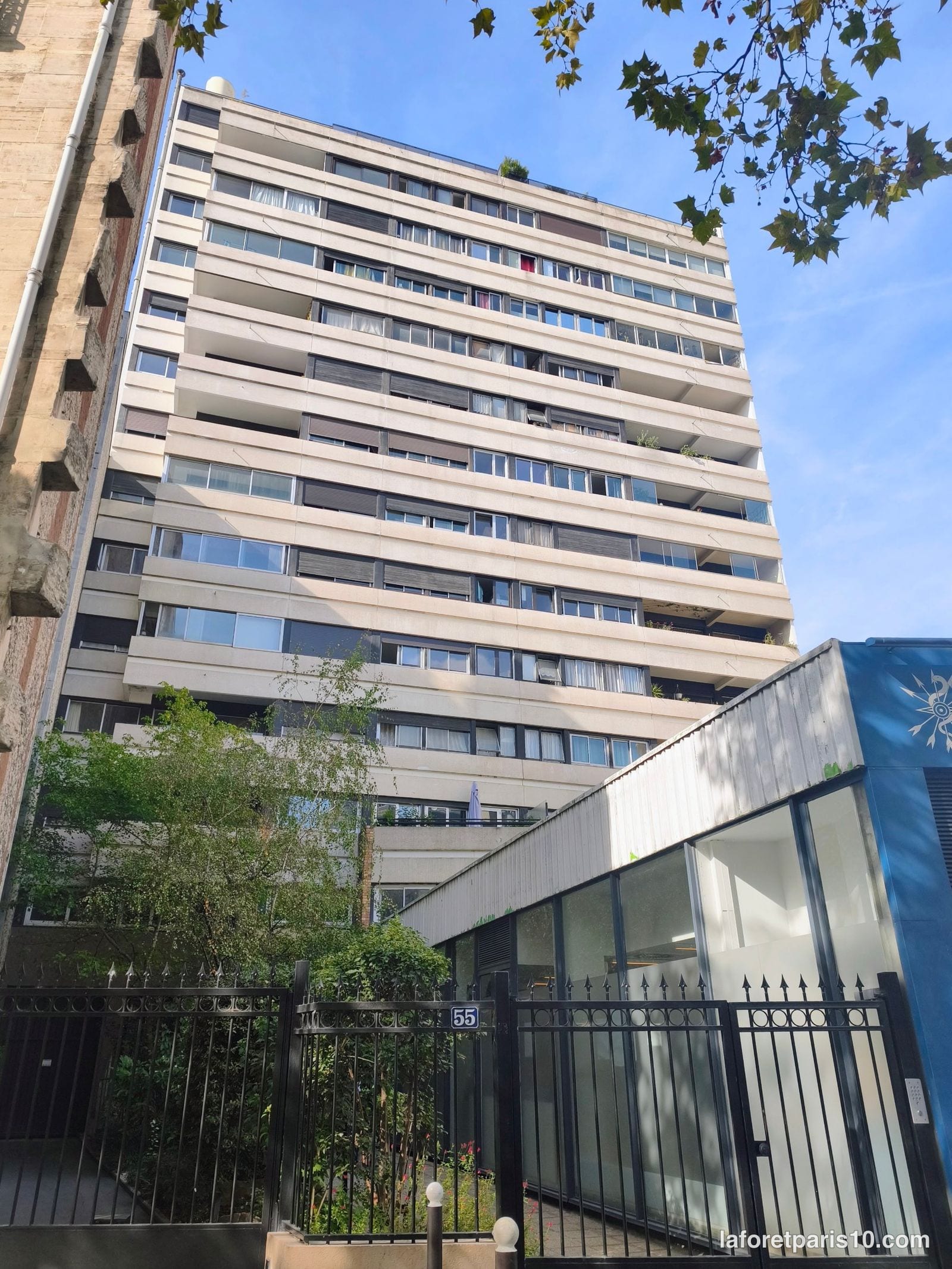 You are currently viewing 55 avenue Jean Jaurès, Paris 19e — tour de 1972, 12 étages et centre de santé