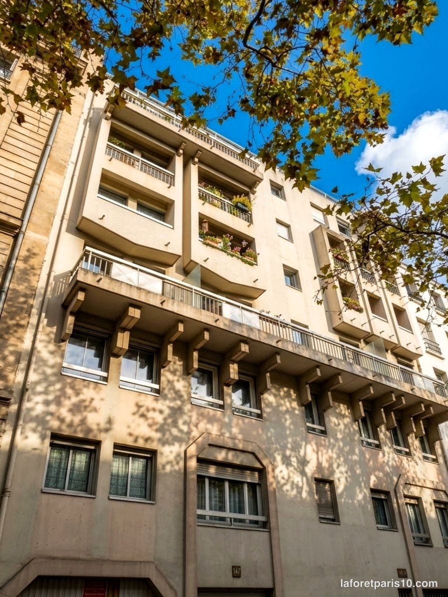 You are currently viewing 147 avenue Jean Jaurès, Paris 19e — immeuble de 1989 à loggias