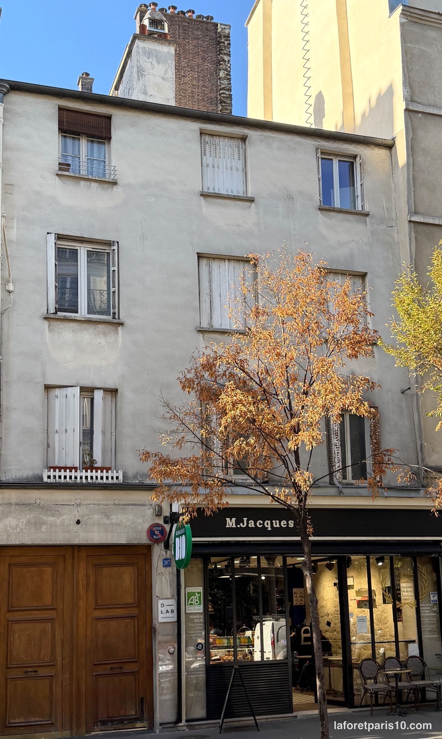 You are currently viewing 207 rue du Faubourg Saint-Martin, Paris 10e — immeuble étroit à porte cochère