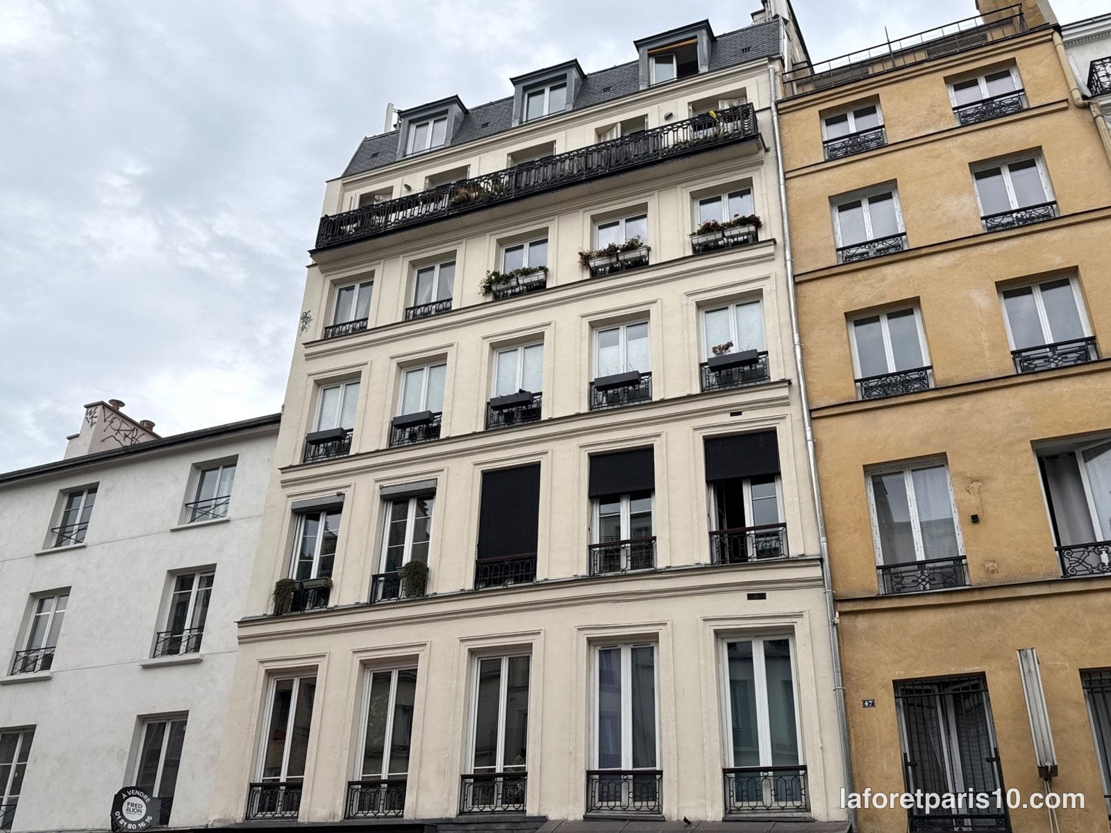 You are currently viewing 45 rue du Faubourg Saint-Martin, Paris 10e — immeuble des environs de 1800